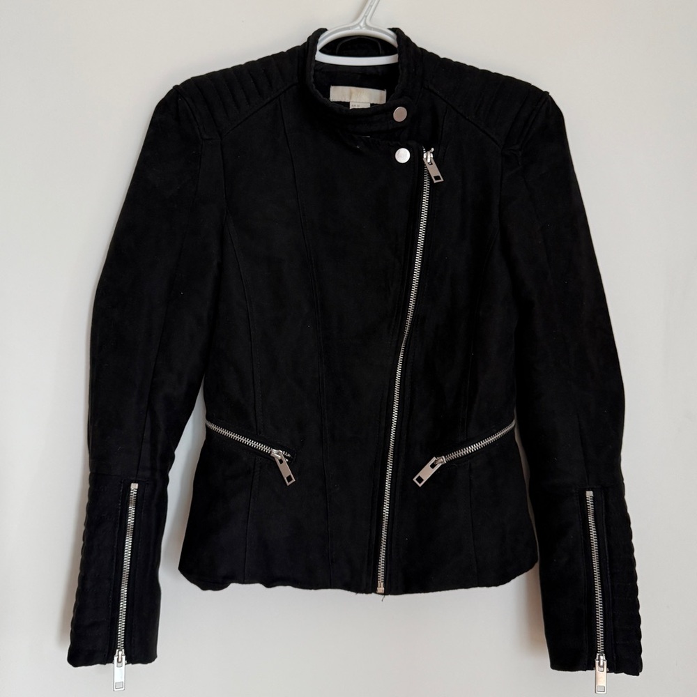 Women's Black Biker Jacket